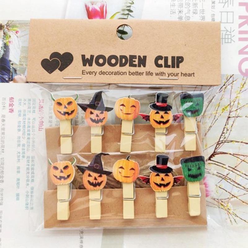 Ice Cream Flower Shop Card Flower Art Hanging Photo Home Small Wooden Clip