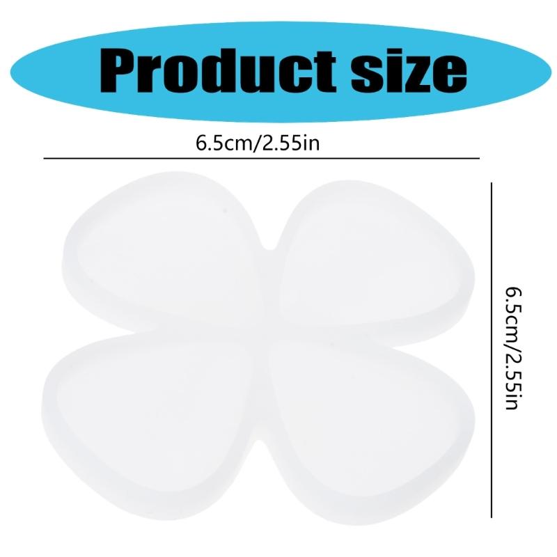 4 Hole Universal Guitar Picks Resin Mold Guitar Plectrums Silicone Mould DIY Reusable Picks UV Epoxy Casting Mold