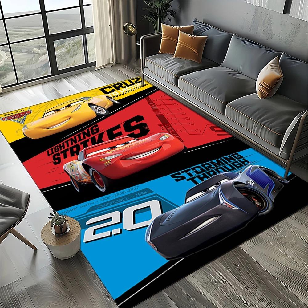  Cars Disney Lightning McQueen Cartoon Carpet Bedroom Living Room Home Sofa Door Rug Home Decor Child Large Floor Mat Gift