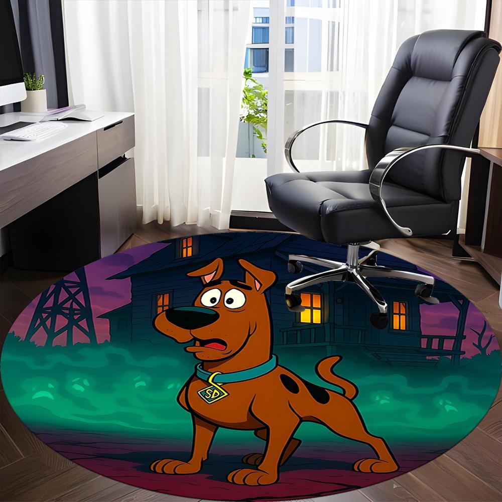 1pc Scooby-Doo Chair Carpet for Office Non-Slip,Machine Washable Rug for Office, Room - Holiday Decor - Machine Made yy251017280
