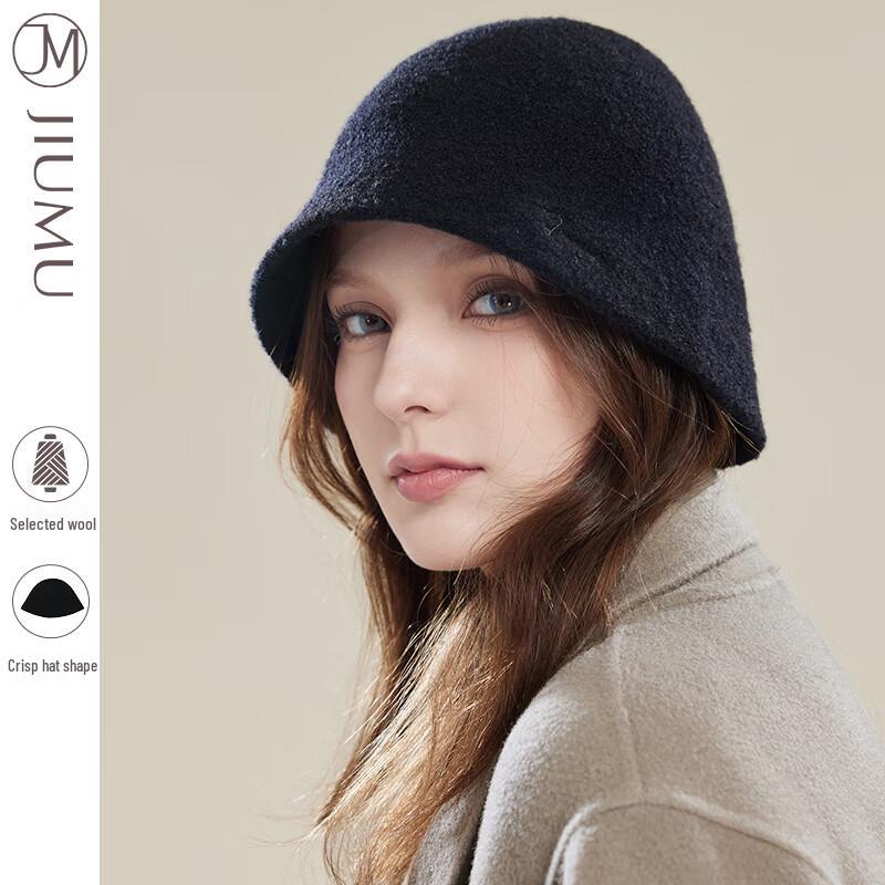 JIUMU Women s Wool Bucket Hat MH066