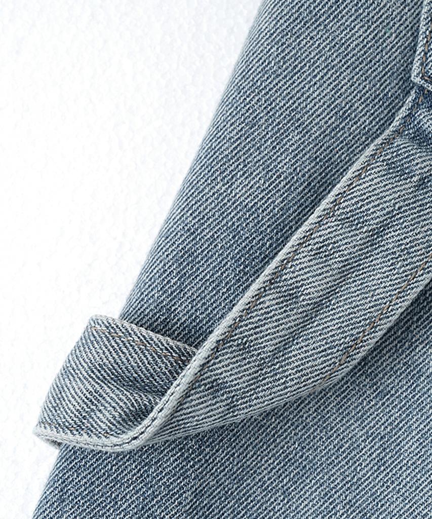 Descheuis Everyday Single-Pleat Carpenter Bermuda Denim Pants Vintage Blue (Type B)