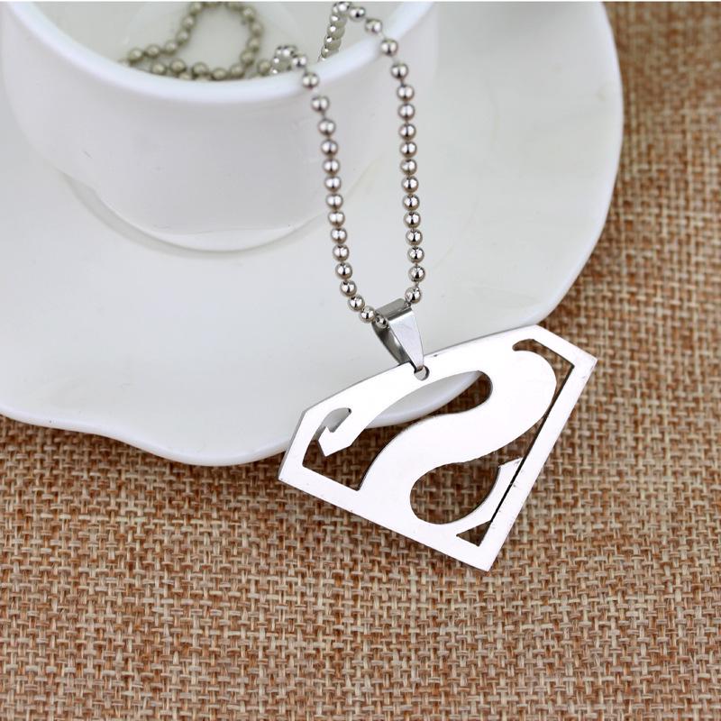 Superman Stainless Steel Pendant Necklace - Hot-Selling Film & TV Merchandise Jewelry