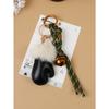 Fashion Personality Plush Cute Small Gloves Pendant Accessories Bell Braided Rope Bag Pendant Keychain