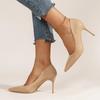 Fashion 2025 Plus Size Super High Heels Pumps Women Sexy Pointed Toe Stiletto Heel Shoes Woman Patent Leather Shallow Mouth Office Pumps