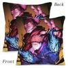 Hot Anime Jujutsu Kaisen Pillow Covers Cartoon Sofa Decorative Home Double-Sided Printing Short Plush Cute Cushion Cover