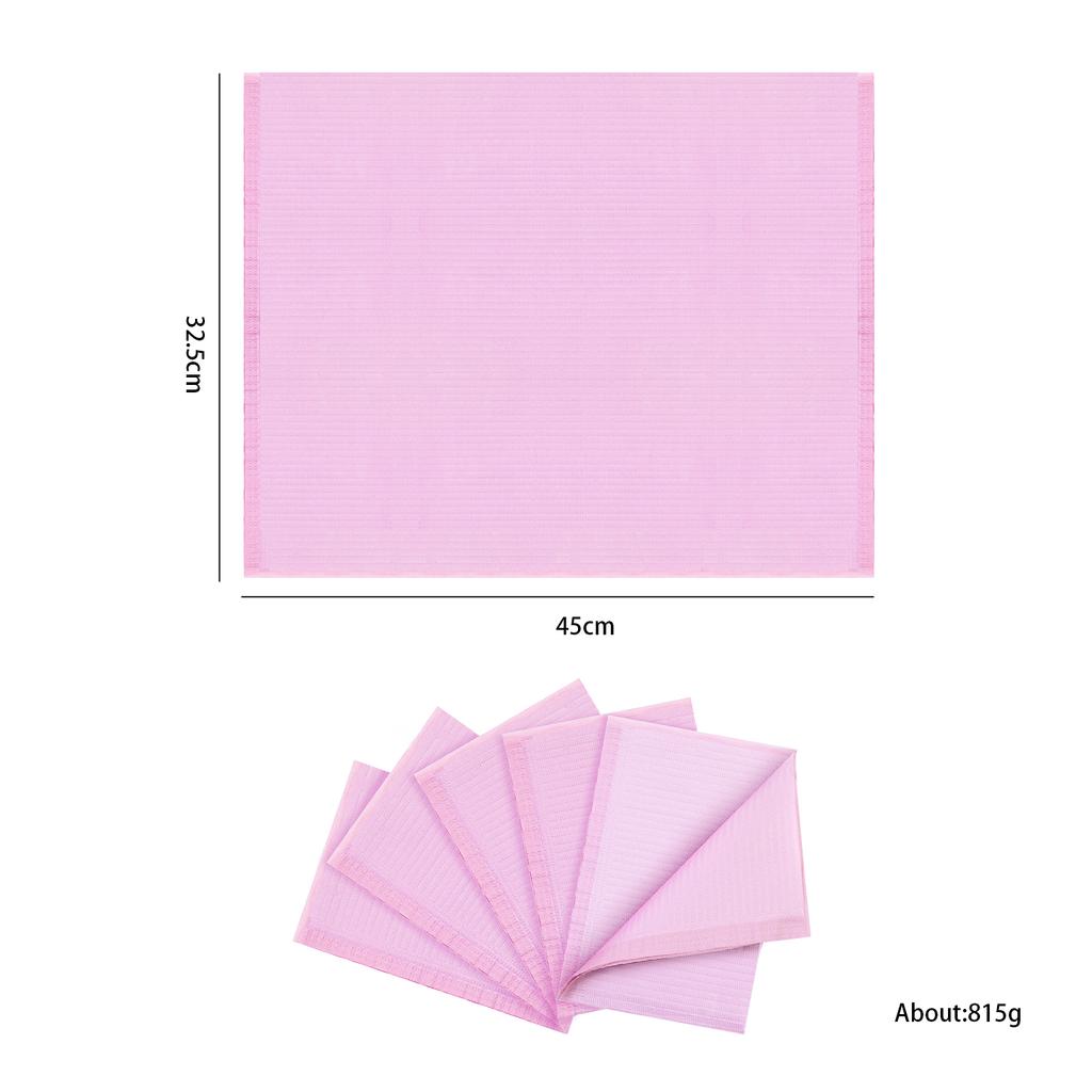 20/50/125pcs White Pink Waterproof Nail Art Table Towels Mat Disposable Foldable Nail Table Mat Nail Art Pad For Salon Practice