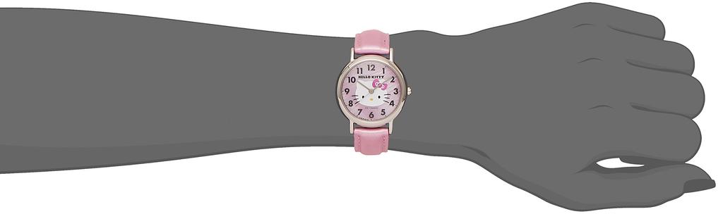 Citizen Pink Analog Hello Kitty Watch with Waterproof Leather Made In 0017N001 Q&Q Women's Strap, Japan,