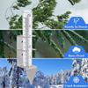 strong  Plastic Rain Gauges Replacement Tubes with Support Upgrades for Outdoor Garden Agriculture Meteorological Use