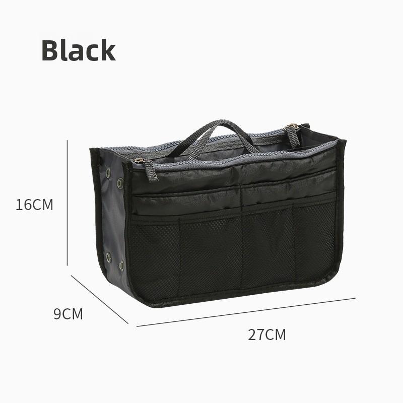 Multifunktionale Schwamm-Innentasche Doppellagige Reißverschlusstasche Mittlere Tasche Praktische Reise-Großraum-Aufbewahrungstasche mit Fächern