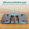 Vertical Laptop Holder Adjustable Desk Stand Aluminum and Silicone Scratchproof for Laptops and Tablets Multiple Devices