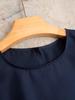 Minimalist Mulberry Silk T-shirt & Half Skirt Set in Classic Old Money Style