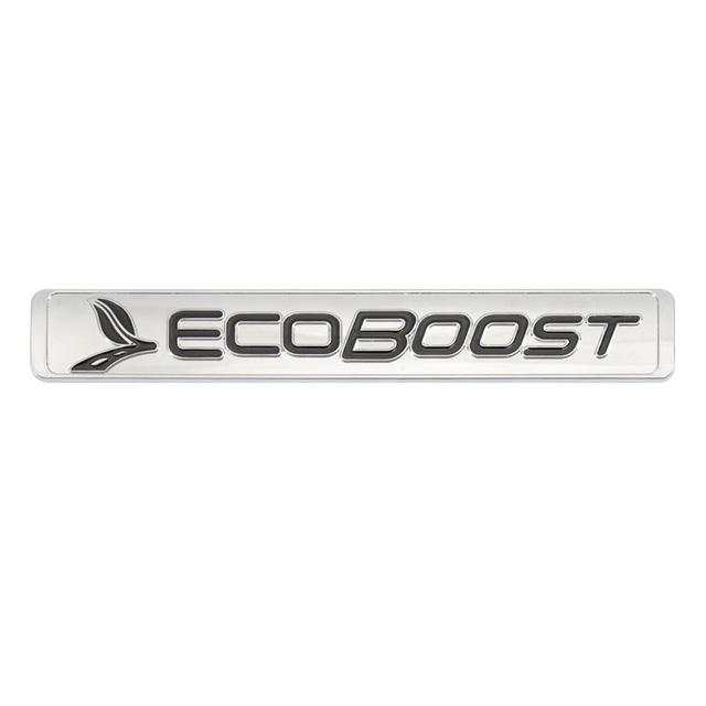3d Metal EcoBoost Logo Car Fender Emblem Trunk Badge For Fiesta Focus 2 3 Fusion Mondeo EcoBoost Sticker Accessorie