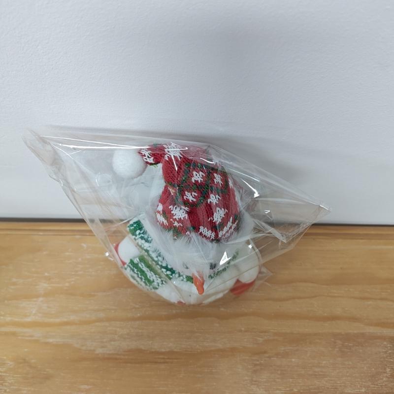 Festival Light Up Snowman Ornament With Warm LED Glows For Holiday Homes Decoration Desktop Accessories