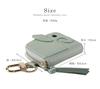 Lizdays Smart Key Case with Clear Small and Round Zipper and Chain Key Ring for Car and House Keyless Cute and Stylish Elephant Design Women's Window,