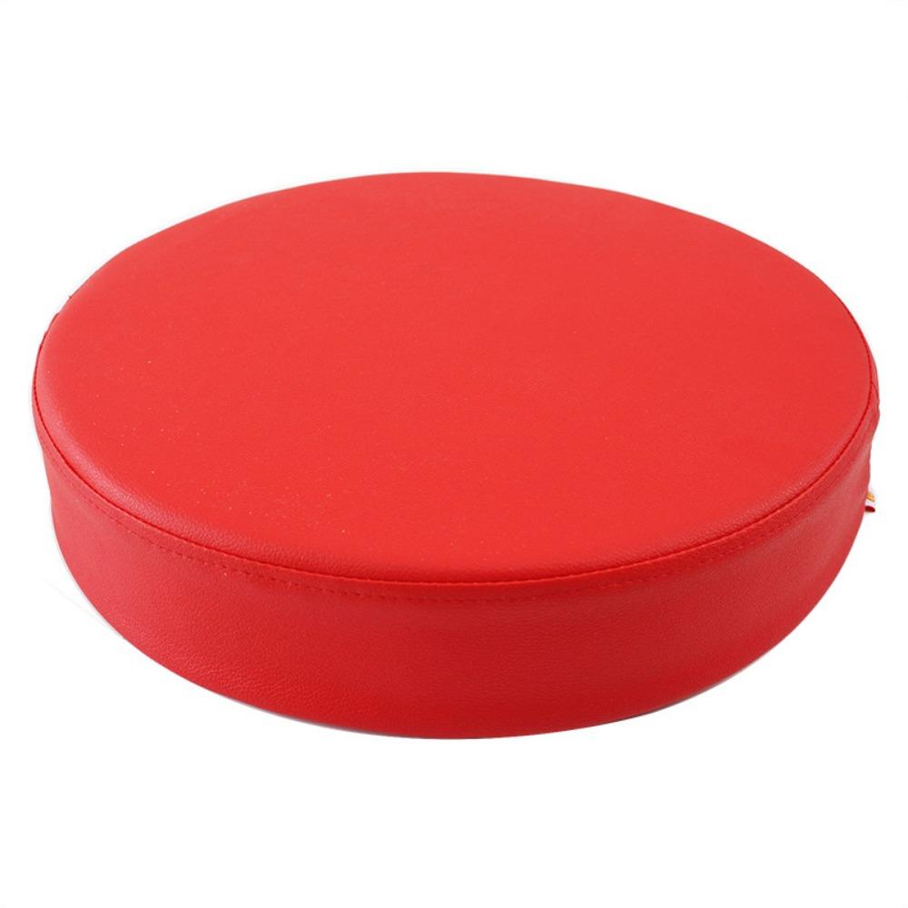 Soft Leather Round Cushion Thicken Window Pillow Practical Upholstered Cushion  Reading
