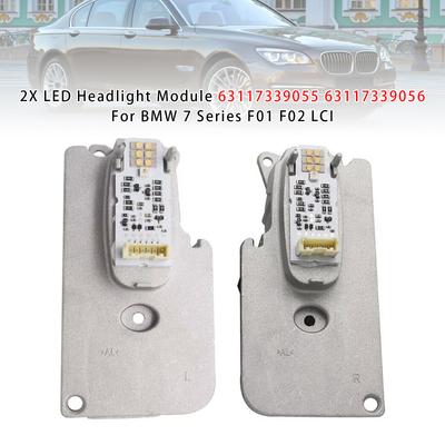2X Módulo Farol LED 63117339055 56 Para BMW Série 7 F01 F02 LCI