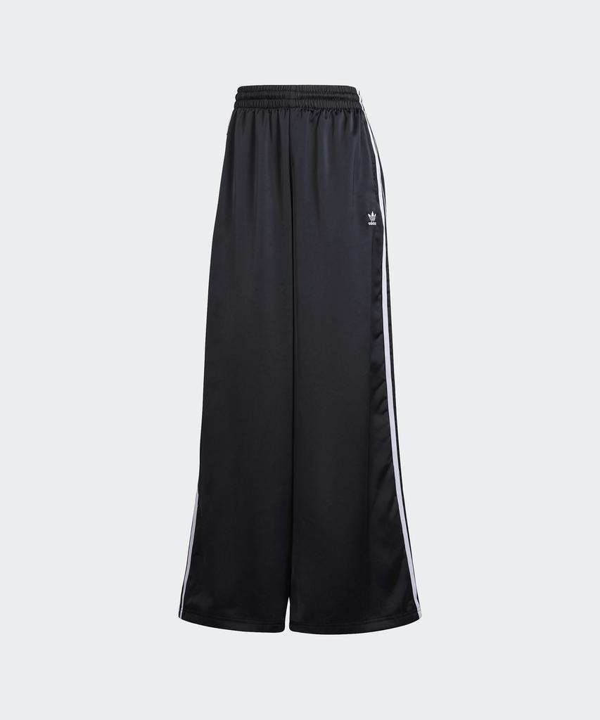ADIDAS Satin Wide Leg Track Pants - Black:White / Iu2520