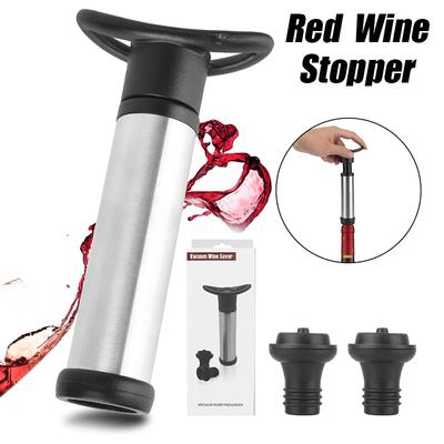 Red Wine Bottle Stopper Bottle Cap Plug Vacuum Wine Cork Fresh-keeping Seal Kitchen Bar Tools Champagne Sealer Fresh Portable