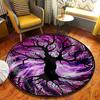 Kitchen Crystal Witch Round Area Rugs Indoor Circle Rug Halloween Entryway Doormat Floor Carpet for Bedroom Living Room Mat