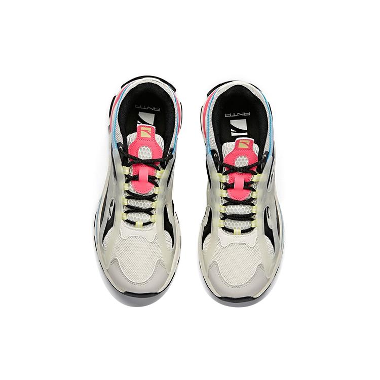 New ANTA Life Series Sneakers 'White Black Grey' Women's 122038899-4