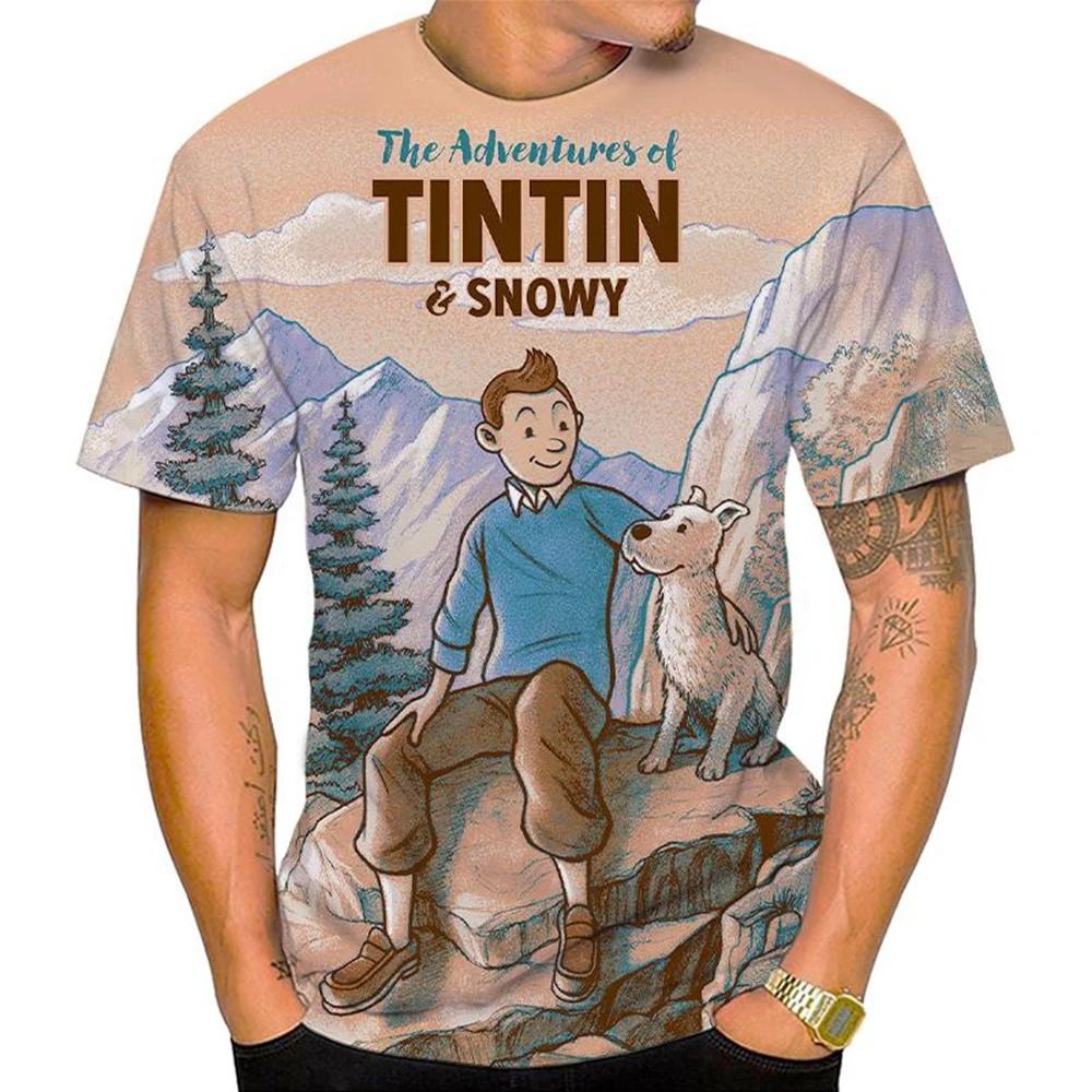 

Летний модный тренд Футболка в мультяшном стиле Харадзюку с 3D-принтом Милая футболка с принтом Повседневная удобная футболка с коротким рукавом 6XL