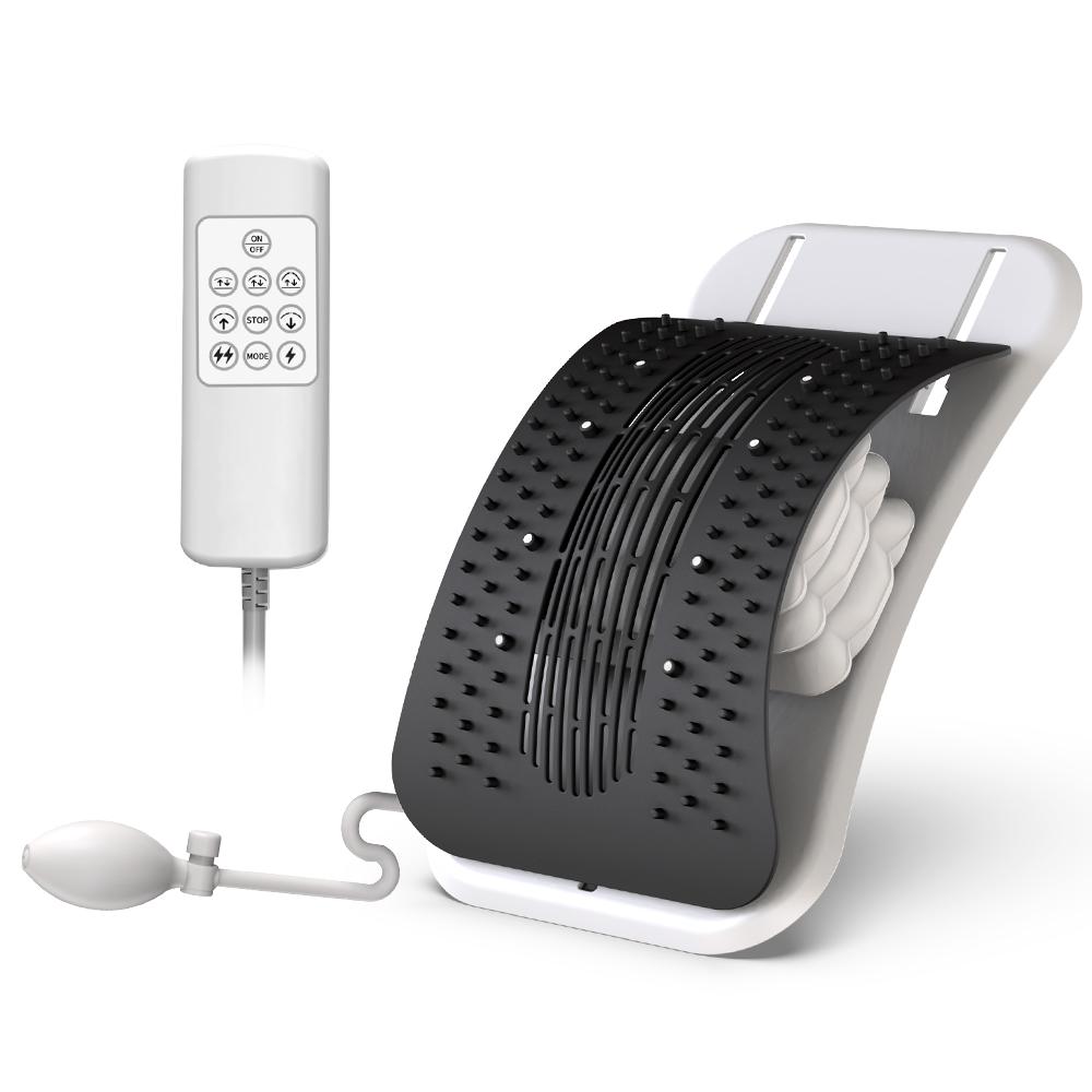 

Back Stretcher for Lower Back Muscle Relax Fitness Lumbar Cervical Spine Physical Manual Airbag Waist Traction Support Board чёрный