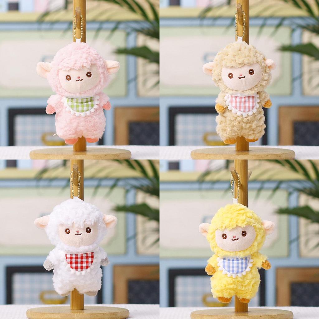 Cute Sheep Plush Keychain Pigment Plush Doll For Kids And Giftgiving