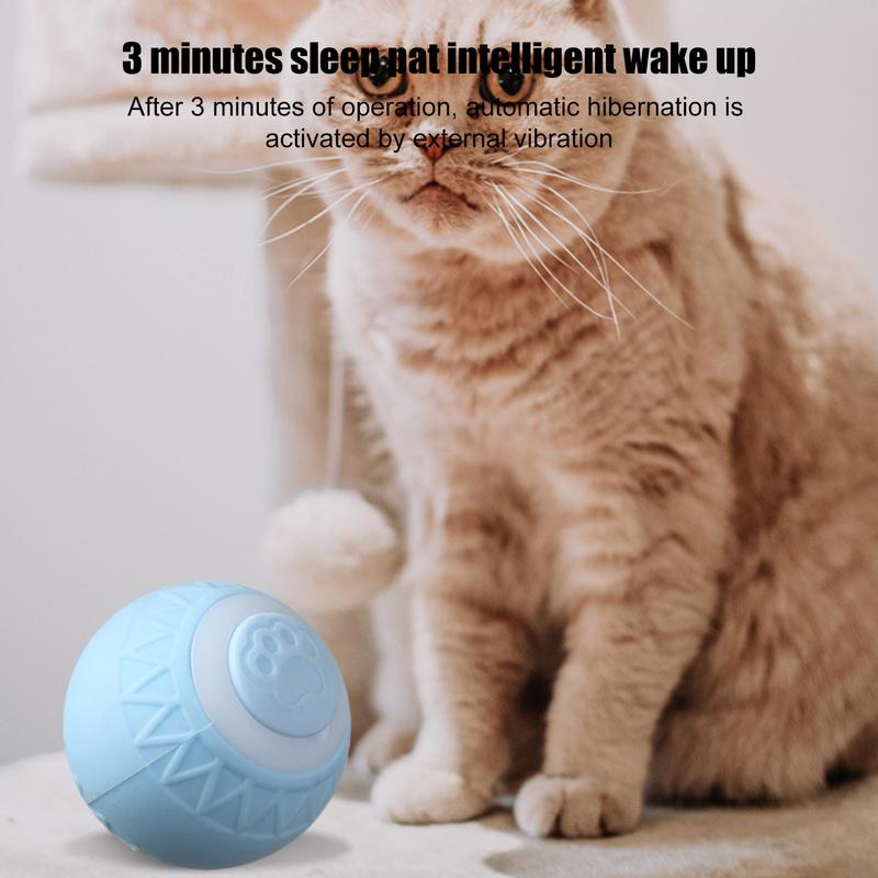 Rolling Smart Ball Cat Toy Electric Dog Toys Interactive Ball Rechargeable Automatic Sensing Rolling Ball Toys For Puppy Toy
