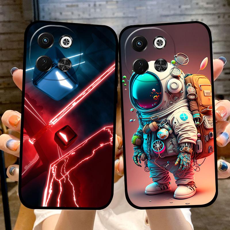 For Tecno Spark 30 5G Case KL8 Soft Silicone TPU Cartoon Painted Phone Cover For Tecno Pova 6 Neo 5G Shockproof Bumper Fundas