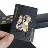 A Deck of Playing Cards 2 Styles of Plastic with Golden Laminate Washable Creative Black and Gold Water Repellent Magic Cards