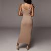 Women's Suspenders Sexy Exposed Backpack Hip Slim Dress