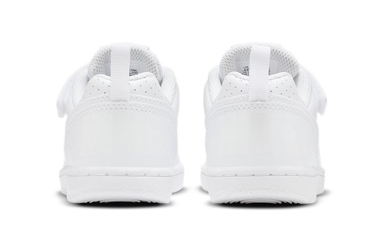 Nike Court Borough Cushioning, Wear Resistant Low top Kids' Skateboarding Shoes White Children Aged 3 7 Years Old AV3167-100