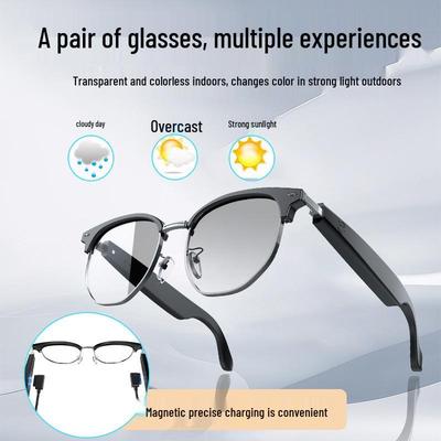 AI Translation GS16 Smart Bluetooth Sunglasses – Metal Frame, Lightweight, Light-Blocking, Cross-Border Style
