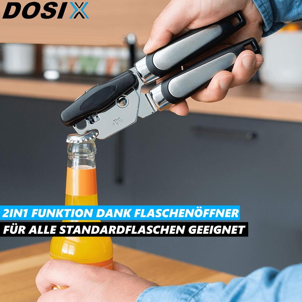 DOSIX Stainless Steel Can Opener, Can Opener, Multi-opener, Universal Bottle Opener