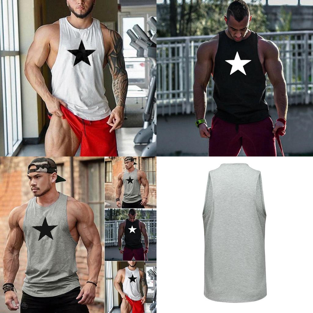 Classic Men Bodybuilding Stringer Tank Top Gym Workout Tee Vest Sleeveless Muscle Shirt For All Seasons