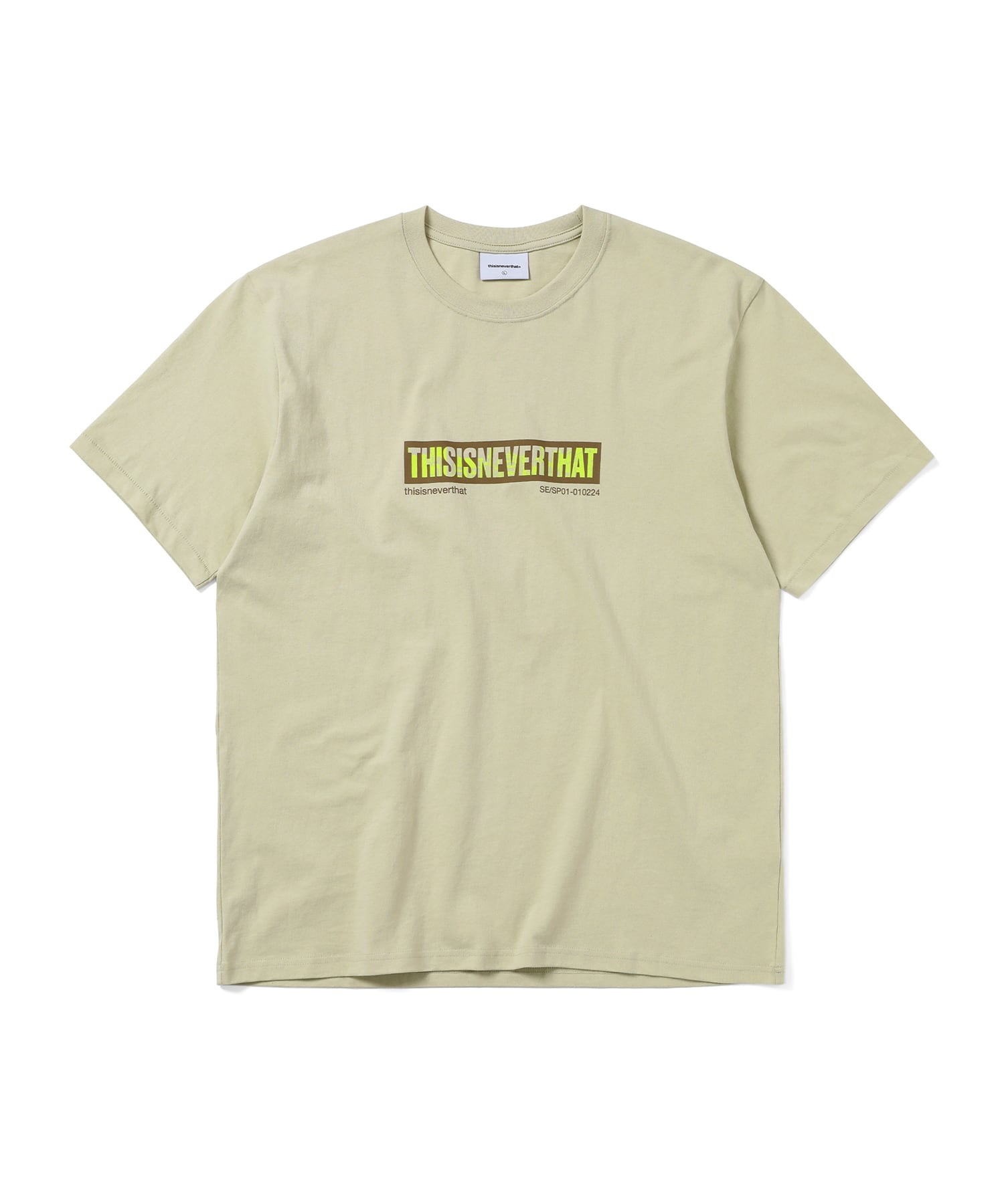This Is Never That Skyscraper Tee Pale Lime M