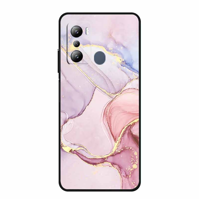 

For Infinix HOT 12 Pro Case X668 Marble Soft TPU Silicone Phone Case For Infinix Hot 12 Pro Back Cover Coque Para Hot20 Pro Capa -Infinix X668
