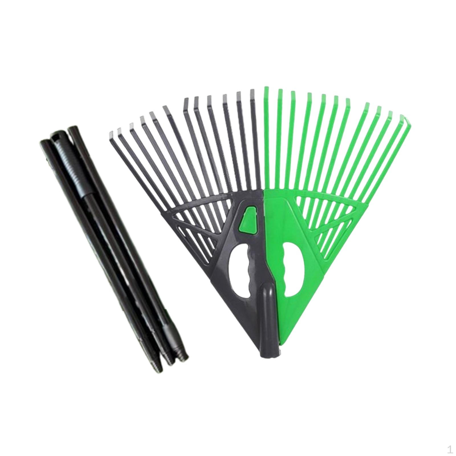 

Садовые грабли для уборки листьев, захват для сбора листьев для мусора, травы на дворе и пруду LeftGray RightGreen