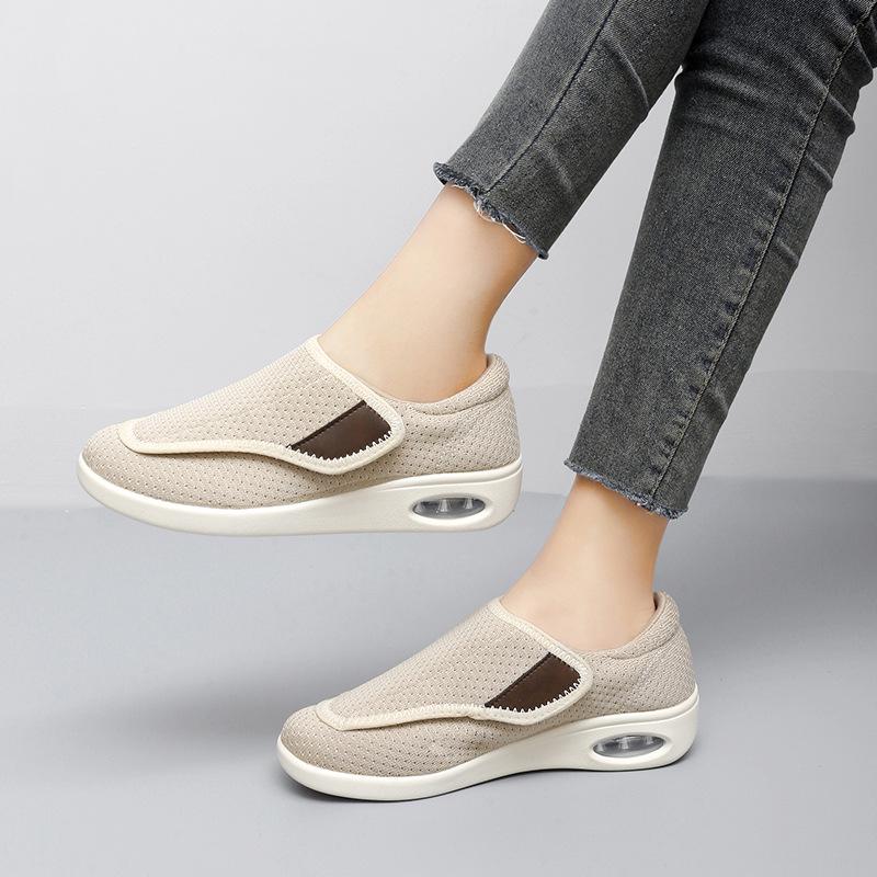 Scarpe da Passeggio da Donna 2025 in Rete Traspirante con Velcro - Suola Morbida, Comfort Casual