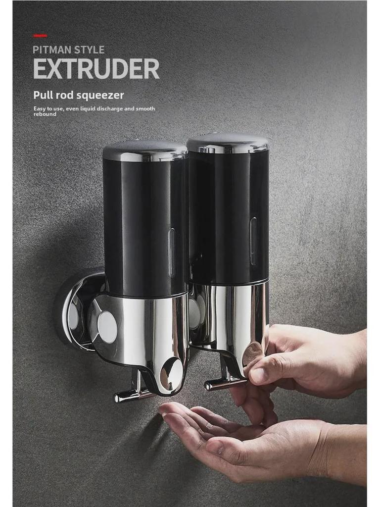 Manual Wall-Mounted Foam Soap & Shower Gel Dispenser for Bathrooms