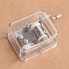 18 νότες Clear Acrylic Music Box Hand Crank DIY Mechanical Music Box Κλασικά μουσικά στολίδια DIY