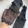 Lolita Ladies Lace Long Socks Autumn and Winter Warm Knee Sexy Lace Knee High Stockings Over Knee Thigh Stockings Boot Socks