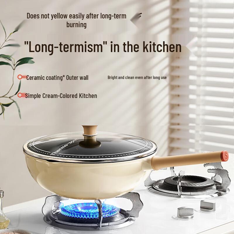 SUPOR 32cm Titanium Non-Stick Wok