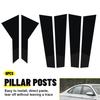 6Pcs For - Volkswagen Jetta Pillar Posts Cover Door Trim Glossy Black B