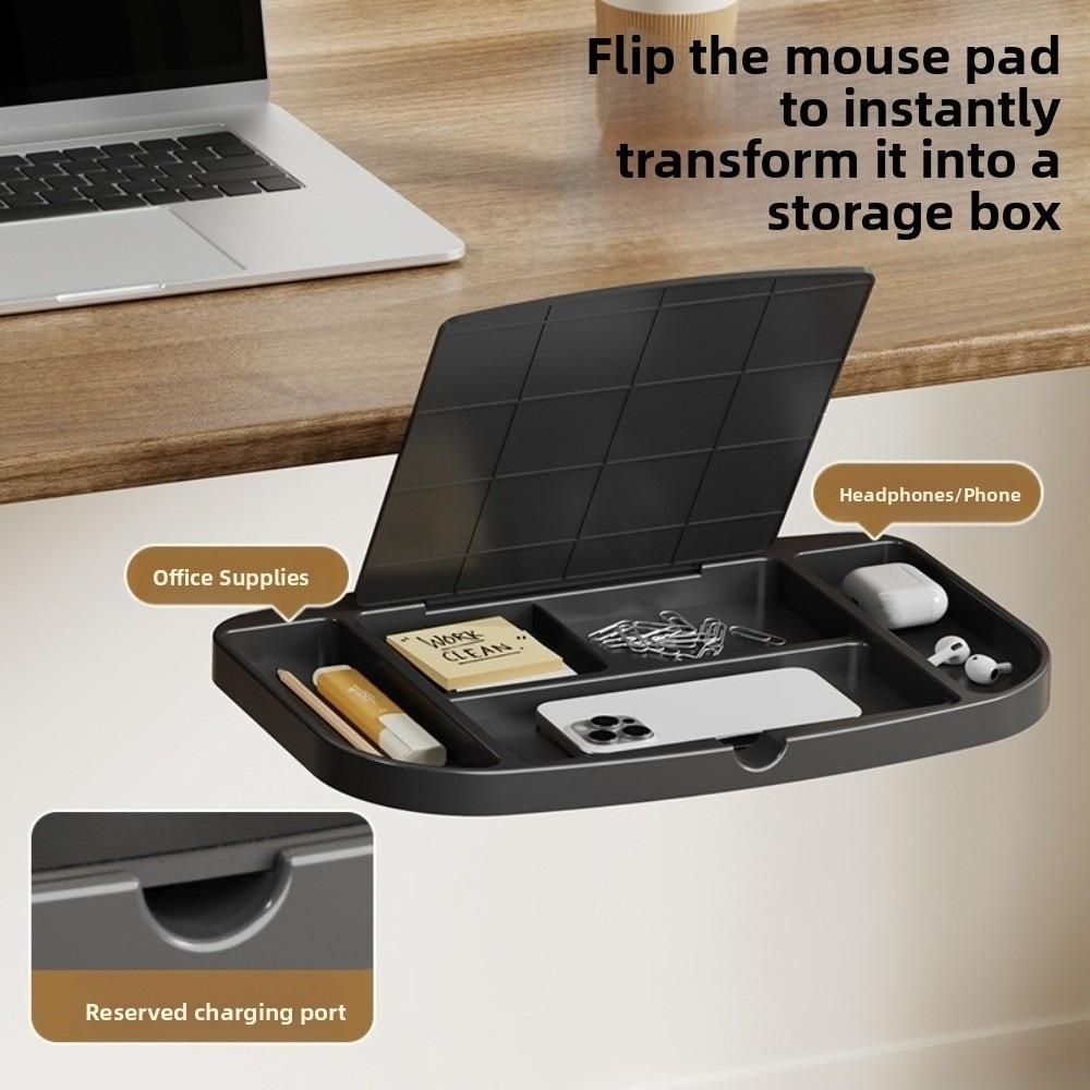 Mountable Side Desk Organizer Space-Saving Desk Mount Organizer Under Desk Storage  Home Office