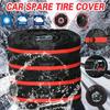 4Pcs/Lot Universal Car Spare Tire Covers Case Tires Storage Bags Auto Wheel Tires Storage Bags Vehicle Tyre Waterproof Polyester Bag