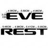 3D Hood Emblem Logo Letters Sticker With Glue Chromium Styling Chrome Red White Mate Black Fit For EVEREST
