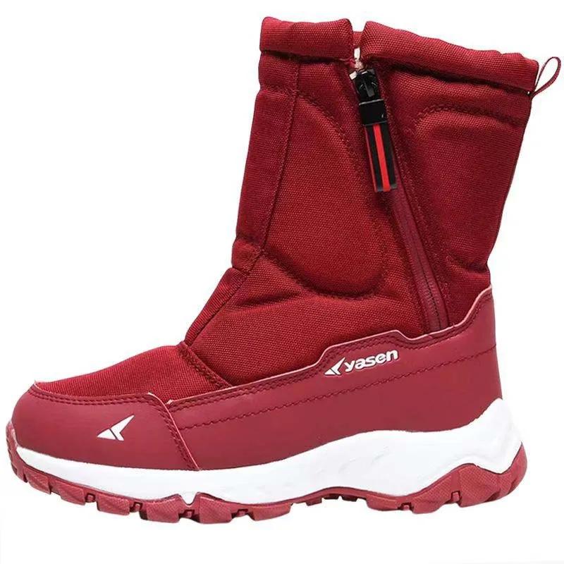 Waterproof High Top Ankle Men Women Snow Boots Winter Boots Platform Warm Plush Man Cutton Shoes Outdoor Non-slip Snowboots Male