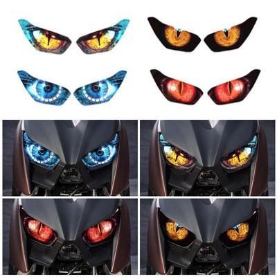 3D Augen Scheinwerfer Dekor Aufkleber Für Yamaha Xmax 300 Xmax 250 2017 2018 2019 2020 Jahre Motorradzubehör Scheinwerferaufkleber